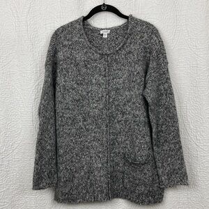 Pure Jill Gray Boucle Women's Sweater sz Small